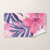 Tropenrosa Blume Badhandtuch Set (Handtuch)