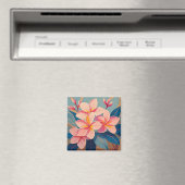 Tropenrosa Blume Magnet (In Situ (Geschirrspüler))