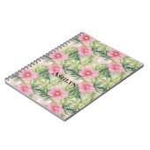 Tropenrosa Blume Notizblock (Linke Seite)