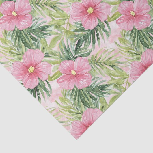 Tropenrosa Blume Seidenpapier (Ausschnitt)