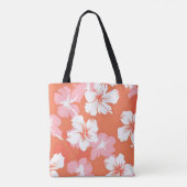 Tropenrosa Blume Tasche (Rückseite)