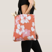 Tropenrosa Blume Tasche (Von Nahem)