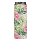 Tropenrosa Blume Thermosbecher (Rückseite)