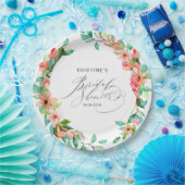 Tropenrosa Brautparty Pappteller (Party)