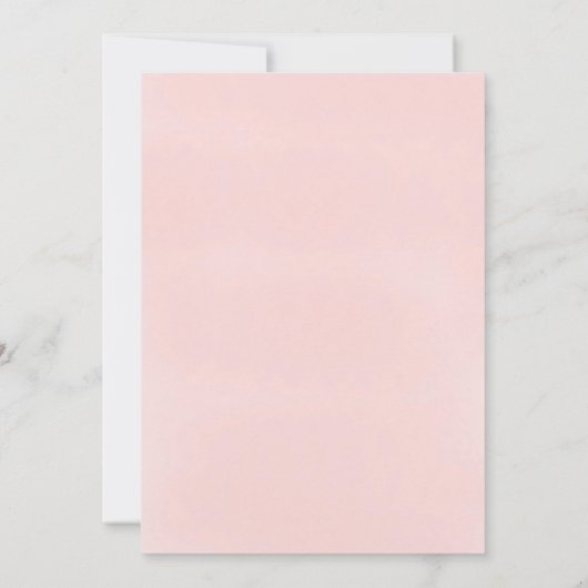 Tropenrosa Floral Modernes Script Brautparty I Einladung (Rückseite)