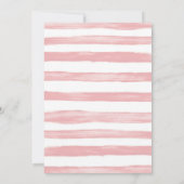 Tropenrosa Geburtstagsparty Einladung (Rückseite)