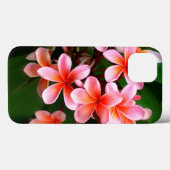 Tropenrosa Grüne Plumeria Blume Foto Case-Mate iPhone Hülle (Rückseite (Horizontal))