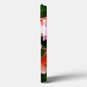 Tropenrosa Grüne Plumeria Blume Foto Case-Mate iPhone Hülle (Rückseite / Links)