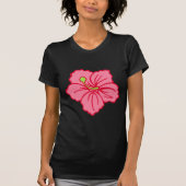 Tropenrosa Hawaii Hawaii Blume T - Shirt Top (Vorderseite)