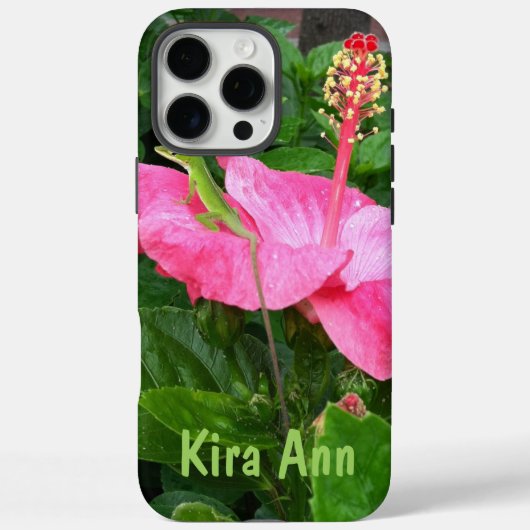 Tropenrosa Hibisken Blume Foto Custom Case-Mate iPhone Hülle (Rückseite)