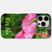 Tropenrosa Hibisken Blume Foto Custom Case-Mate iPhone Hülle (Rückseite (Horizontal))