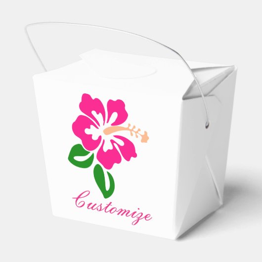 Tropenrosa Hibiskus Blume Thunder_Cove Geschenkschachtel (Rückseite)