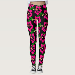 Tropenrosa Hibiskus Blume Thunder_Cove Leggings