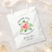 Tropenrosa Hibiskus Hawaii Geschenktütchen (Ausgeschnitten)