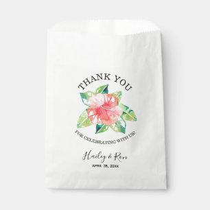 Tropenrosa Hibiskus Hawaii Geschenktütchen