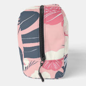 Tropenrosa Hibiskus personalisiert Monogramm Waschbeutel (Rechts)