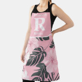 Tropenrosa Hibiskus personalisiert Schürze (InSitu)