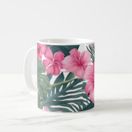 Tropenrosa Holiday Floral Print Kaffeetasse