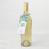 Tropenrosa Meeresschildkröte Gefallen Flaschenanhänger (Angewinkelt)