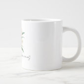 Tropenrosa Orchid-Blume Jumbo-Tasse (Rechts)