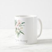Tropenrosa Orchid-Blume Kaffeetasse (VorderseiteRechts)