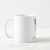 Tropenrosa Orchid-Blume Kaffeetasse (Links)