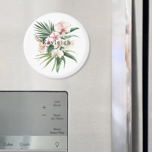 Tropenrosa Orchid-Blume Magnet (In Situ (Kühlschrank))