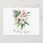 Tropenrosa Orchid-Blume Postkarte (Vorderseite)