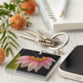 Tropenrosa Orchid Schlüsselanhänger (Vorderseite rechts)
