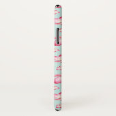 Tropenrosa Plumeria Wasserfarbenmonogramm Case-Mate iPhone Hülle (Hinten/Rechts)