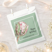 Tropenrosa Protea Leckerei Party Geschenktütchen (Ausgeschnitten)