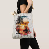 Tropenrosa Segelpalmen Tasche (Von Nahem)