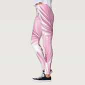 Tropenrosa und weiße Leggings (Links)