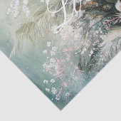 Tropenrosa Weißer Hibiskus Liebe Seidenpapier (Ausschnitt)