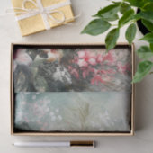 Tropenrosa Weißer Hibiskus Liebe Seidenpapier (Geschenk)