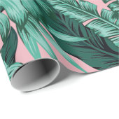 Tropenrosa Wrapping Paper Geschenkpapier (Rolleneckpunkt)