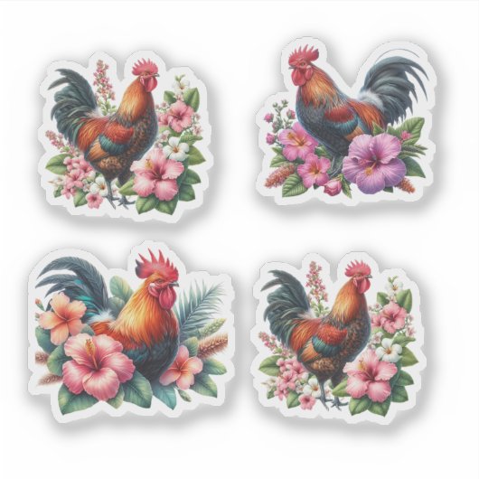 Tropenroster Aufkleber (Vorderseite)