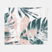 Tropenrot Fleecedecke (Vorderseite (Horizontal))