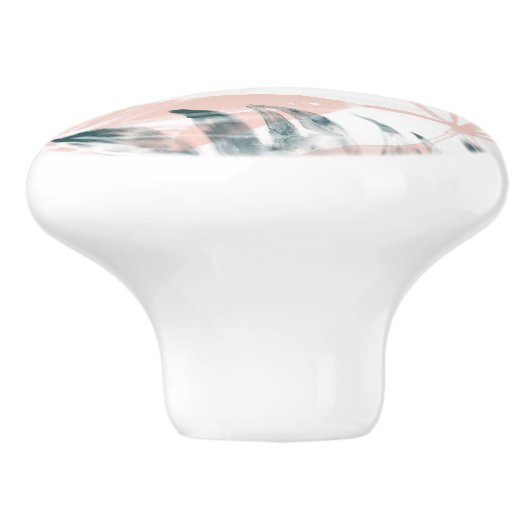 Tropenrot Keramikknauf (Seitenansicht)