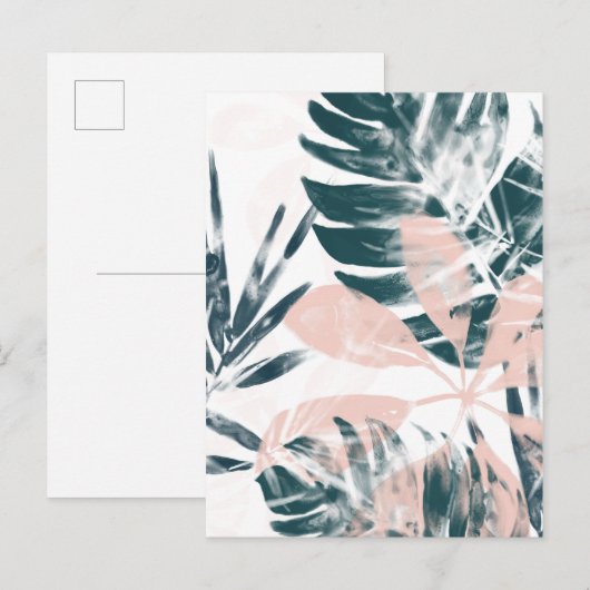 Tropenrot Postkarte (Vorne/Hinten)