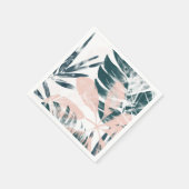 Tropenrot Serviette (Ecke)