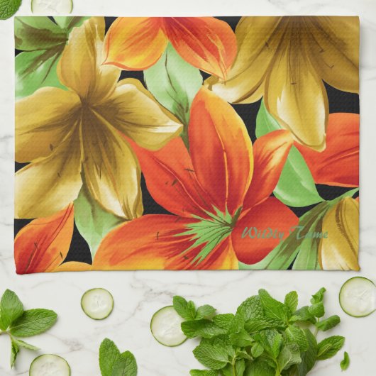 Tropenschrift Handtuch (Gefaltet)