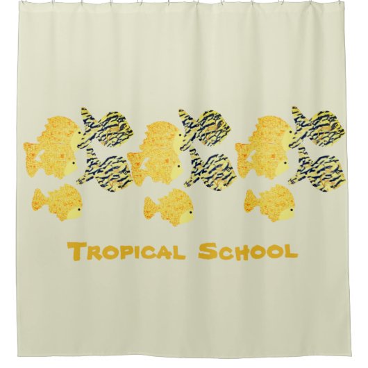 Tropenschule Duschvorhang (Vorderseite)