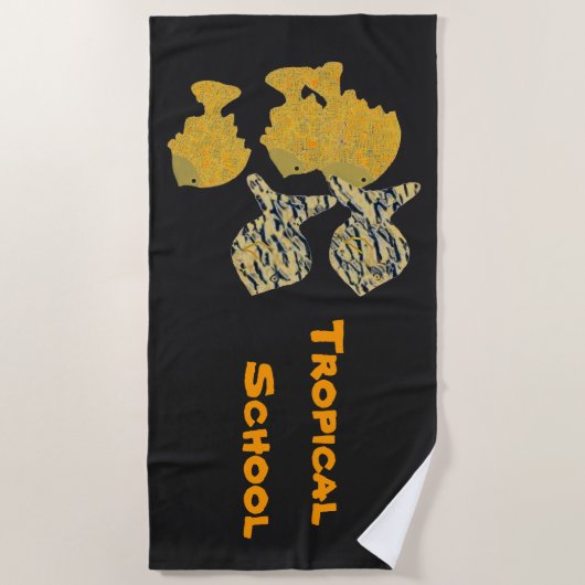 Tropenschule Strandtuch (Vorderseite)