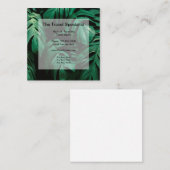 Tropenspezialist-Thema Quadratische Visitenkarte (Vorne/Hinten)