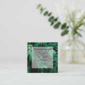 Tropenspezialist-Thema Quadratische Visitenkarte (Stehend Vorderseite)