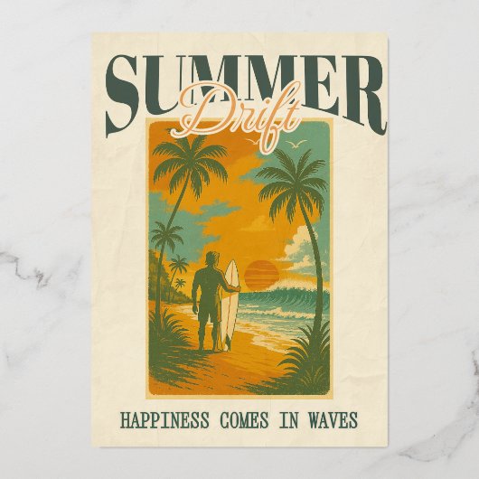 Tropensturm Folieneinladung (Vorderseite)