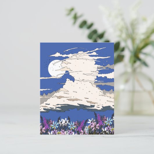 Tropensturm und Blume (Stehend Vorderseite)