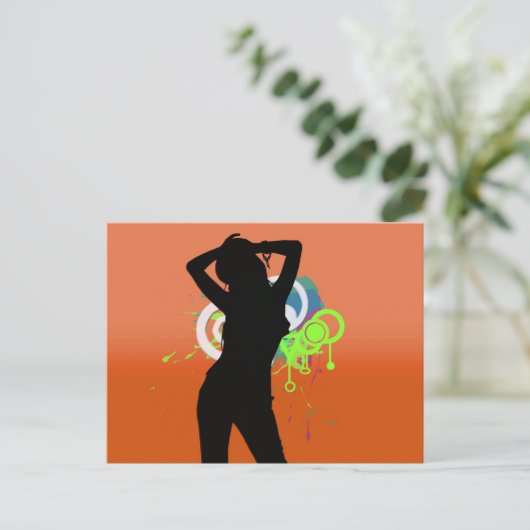 Tropentänzerin Postkarte (Stehend Vorderseite)