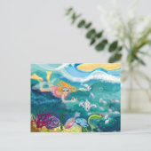 Tropenurlaub Feiertagspostkarte (Stehend Vorderseite)